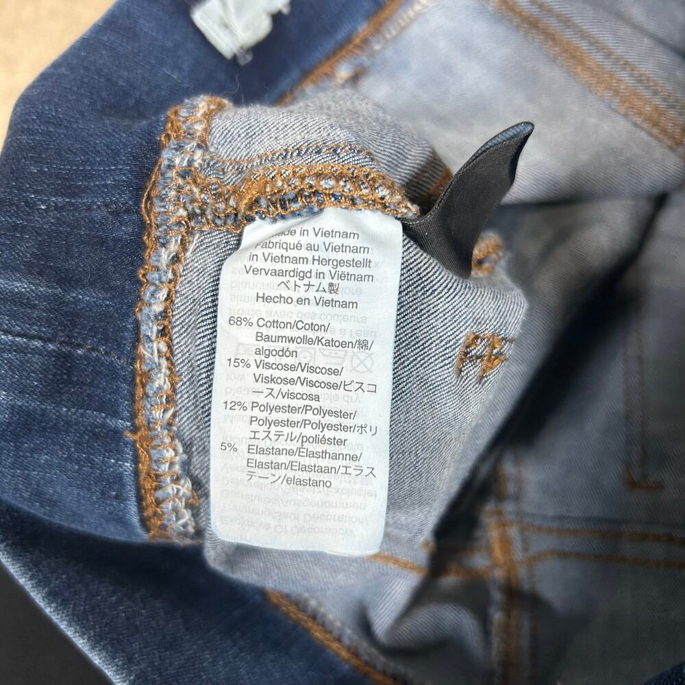 Madewell Blue Pull on Jeans Medium wash Blue Denim Skinny Mid Rise Size 26 - Picture 8 of 9